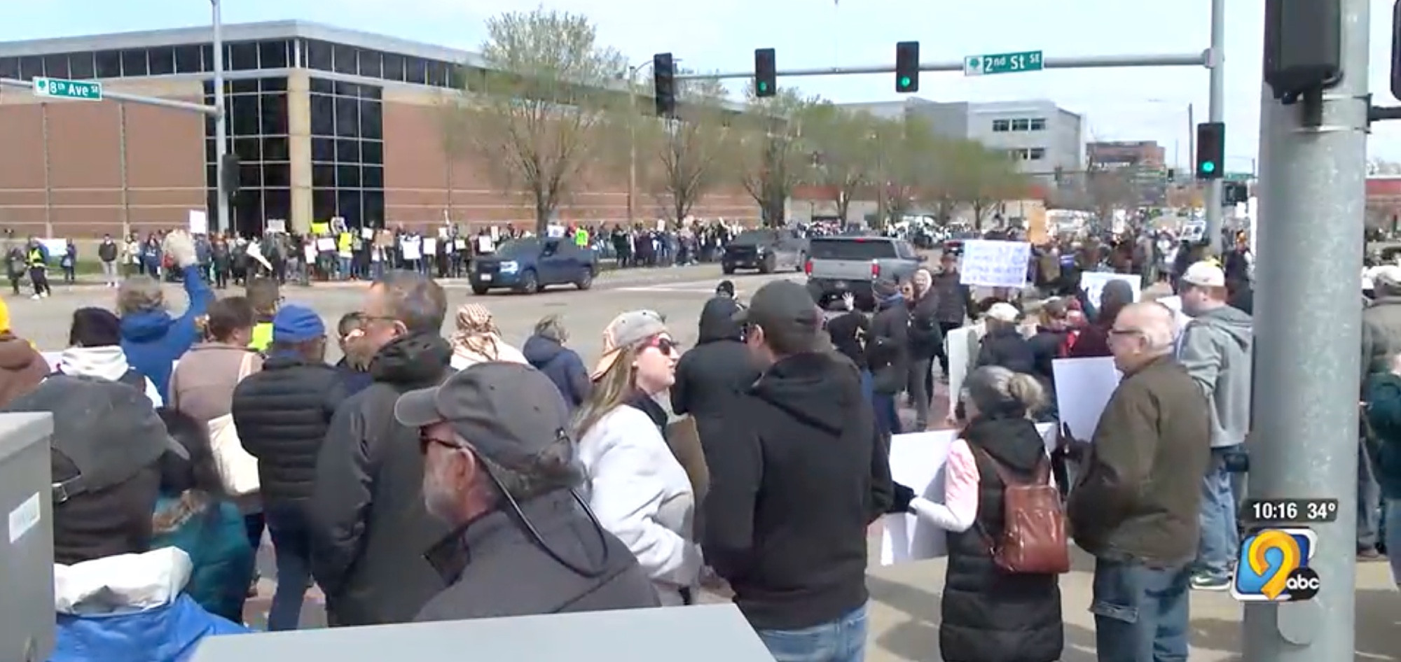 Cedar Rapids protest photo
