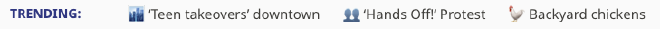 trending topics screenshot