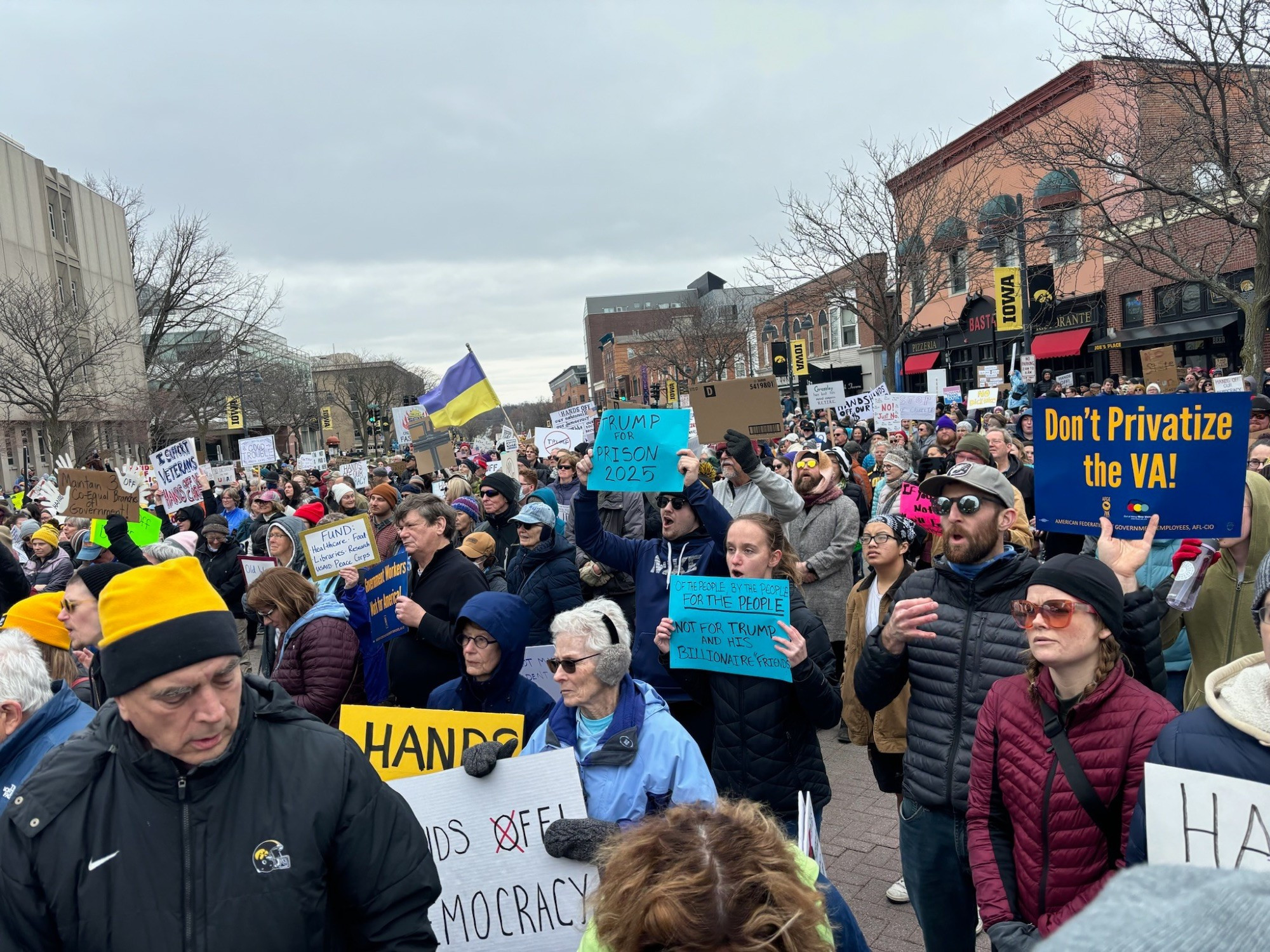 Iowa City protest photo