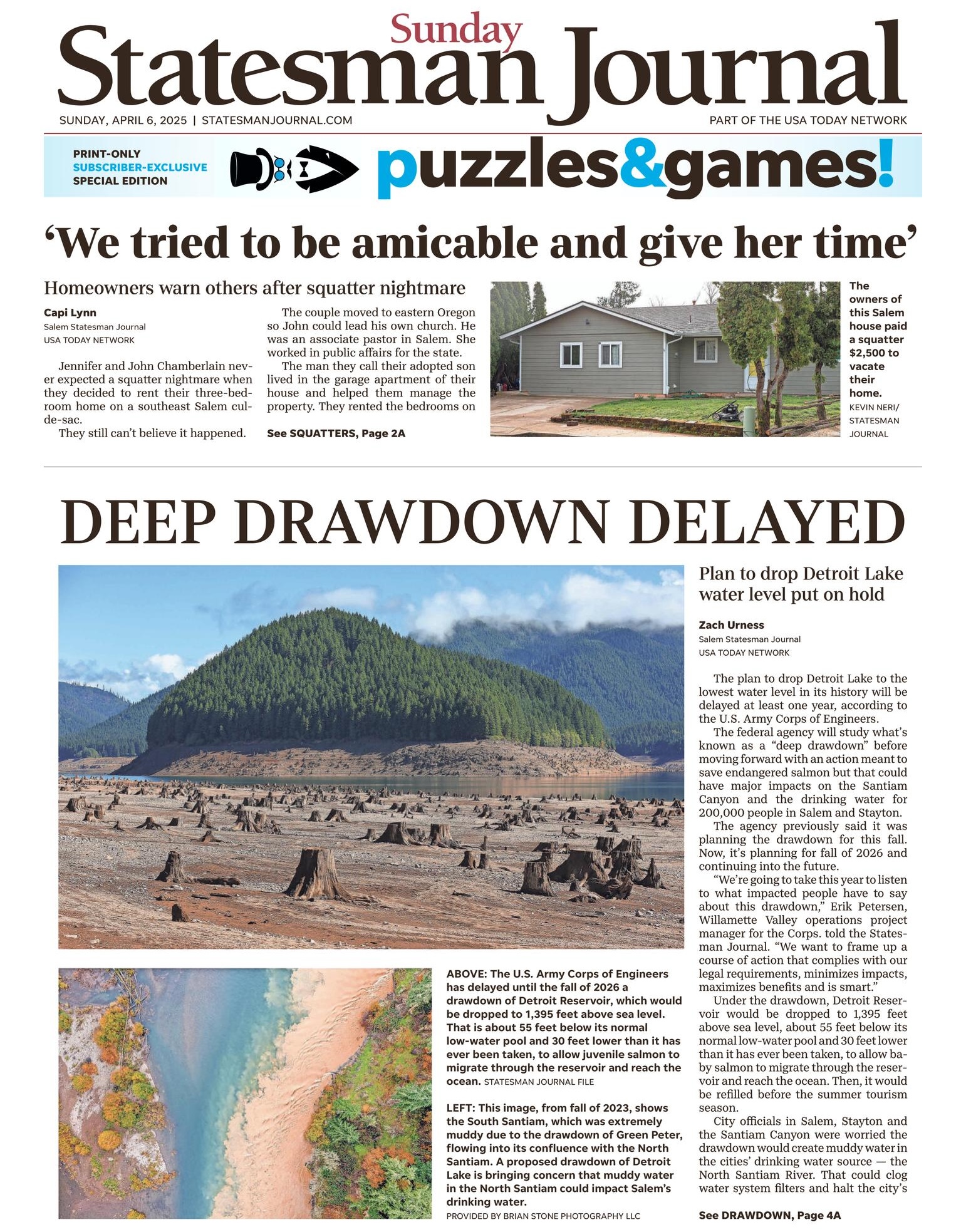 Statesman Journal front page